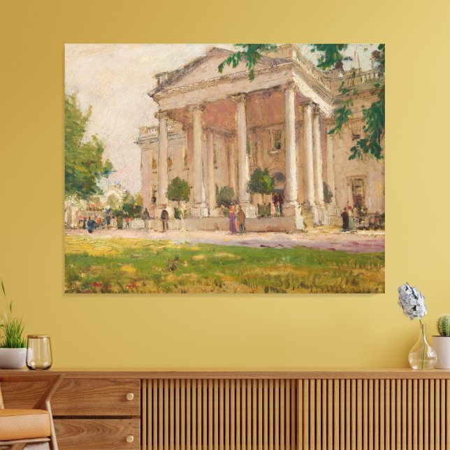 North Portico, The White House, Washington, D.C Canvas Print (Insitu(LivingRoom))