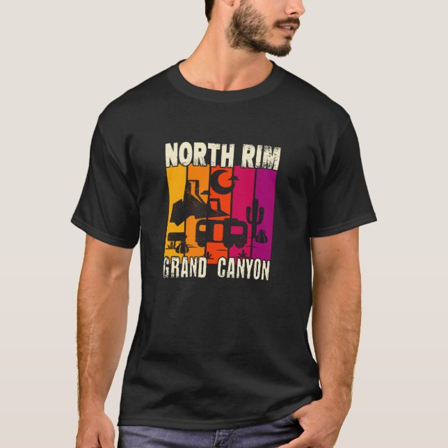 North Rim Grand Canyon camping T-Shirt (Front)