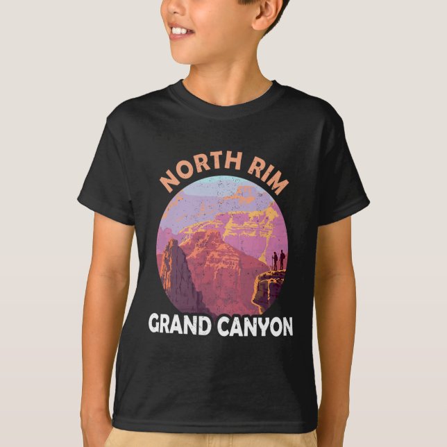North Rim Grand Canyon I Hiked The Grand Canyon Ou T-Shirt (Front)