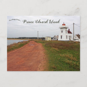 North Rustico Harbour Lighthouse PEI Postcard