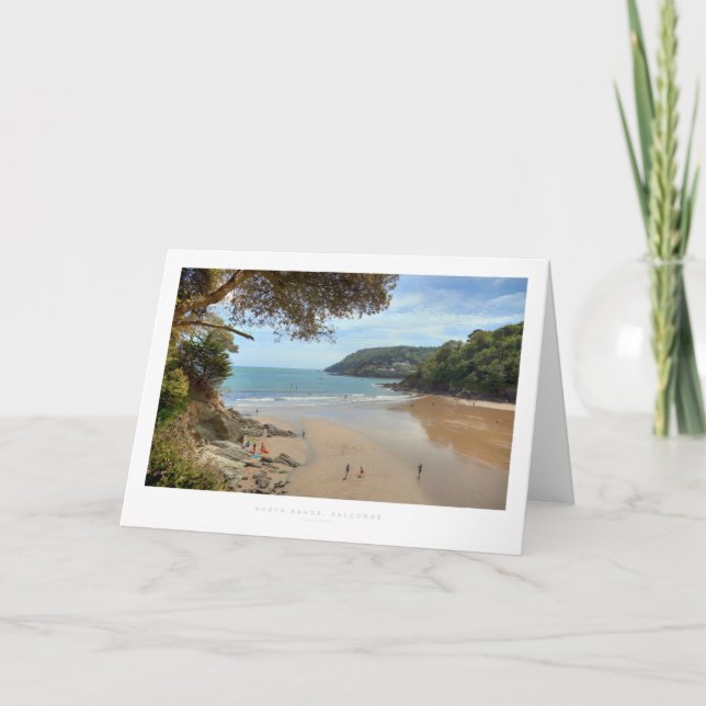 North Sands, Salcombe Card (Front)