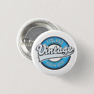 north savo finland vintage style logo 3 cm round badge