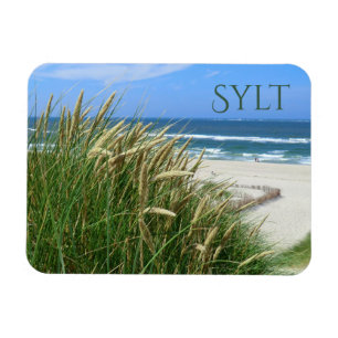 North Sea, Beach, Dune Grass, Sylt, Nordfriesland Magnet