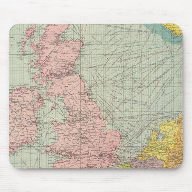 North Sea Mouse Mat (Front)