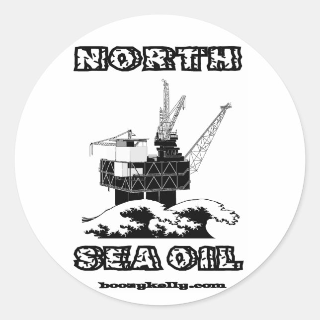 North Sea Oil, Oil Patch Sticker (Front)