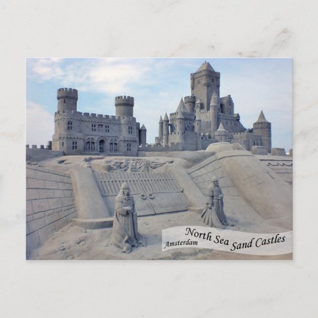 North Sea Sand Castles In Amsterdam Postcard (Front)