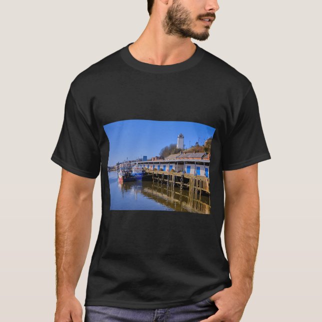 North Shields Fish Quay Reflections T-Shirt (Front)