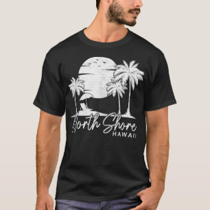 North Shore Beach Hawaii Surf Vintage Sunset Surfe T-Shirt