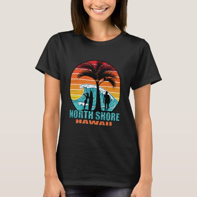 North Shore Beach Hawaii T-Shirt (Front)
