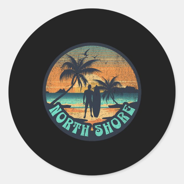 North Shore Hawaii _1  Classic Round Sticker (Front)
