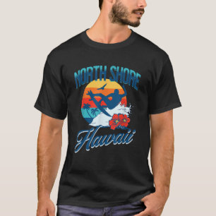 North Shore Hawaii Beach Surf Summer Vacation Vint T-Shirt