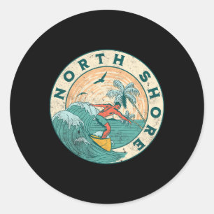 North Shore Hawaii Classic Round Sticker