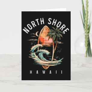 North Shore Hawaii Surf Board Oahu Haleiwa Surfing Card
