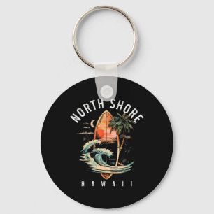 North Shore Hawaii Surf Board Oahu Haleiwa Surfing Key Ring
