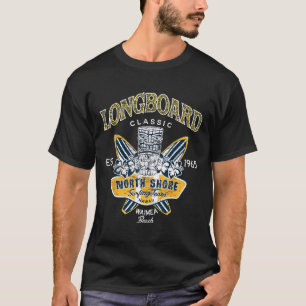 North Shore Hawaii Surfing Team Tee Longboard Clic