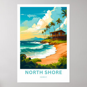 North Shore Hawaii Travel Print