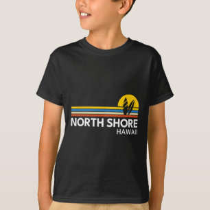 North Shore Hawaii Vintage Retro Souvenirs Surfing T-Shirt