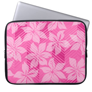North Shore Hawaiian Hibiscus Neoprene Wetsuit Laptop Sleeve