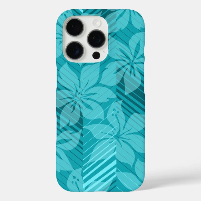 North Shore Hawaiian Hibiscus Stripes Case-Mate iPhone Case (Back)
