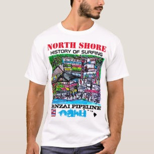 NORTH SHORE HISTORY OF SURFING PIPELINE T-Shirt