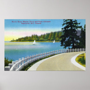North Shore Marine Drive View of Point Atkinson Poster