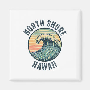 North Shore Oahu Hawaii Souvenir Surfing Hawaiian Magnet