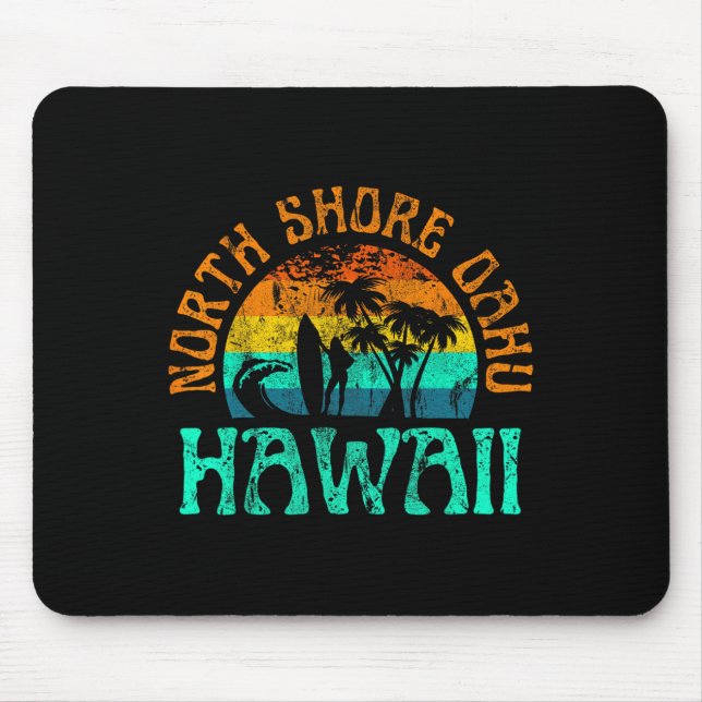 North Shore Oahu Hawaii Surf Beach Surfer Waves Gi Mouse Mat (Front)