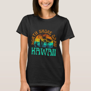 North Shore Oahu Hawaii Surf Beach Surfer Waves Gi T-Shirt