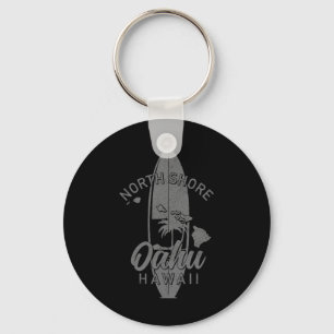 North Shore Oahu Hawaii Surf Board Surfing Surfer Key Ring