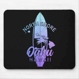 North Shore Oahu Hawaii Surf Board Surfing Surfer Mouse Mat