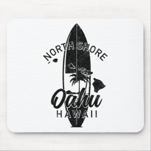 North Shore Oahu Hawaii Surf Board Surfing Surfer Mouse Mat
