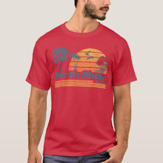 North Shore Oahu Hawaii Vintage Beach Surfing Retr T-Shirt