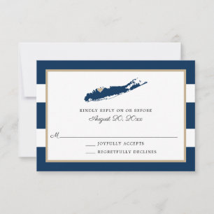 North Shore of Long Island with heart Wedding RSVP