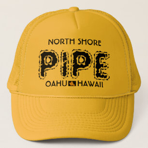 NORTH SHORE PIPE OAHU HAWAII TRUCKER HAT