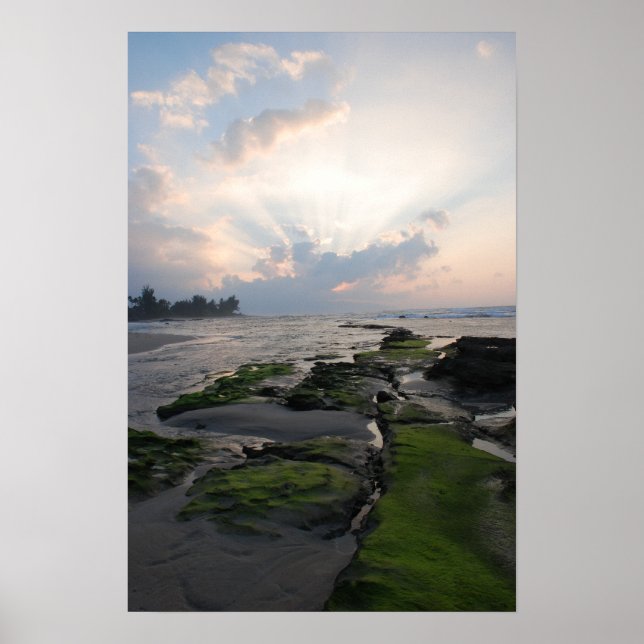 North Shore Sunset Poster (Front)