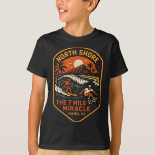 North Shore Surfing The 7 Mile Miracle Vintage Men T-Shirt