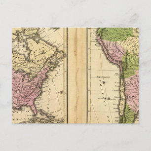 North & South America Postcard