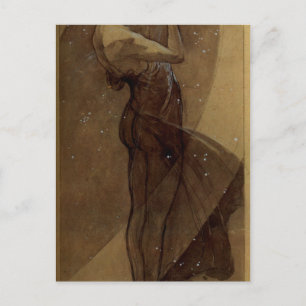 North Star by Alphonse Mucha Postcard