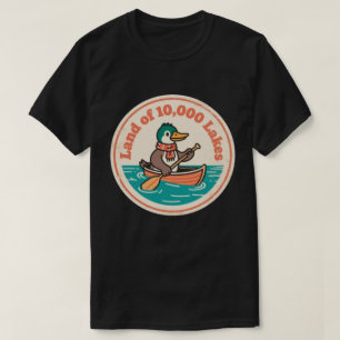 North Star Charm_ Minnesota Loon Bird Vintage T-Shirt