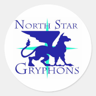 North Star Gryphons Round Sticker