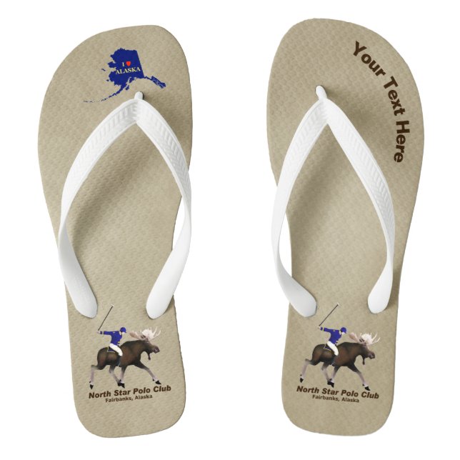 North Star (Moose) Polo Club Flip Flops (Footbed)