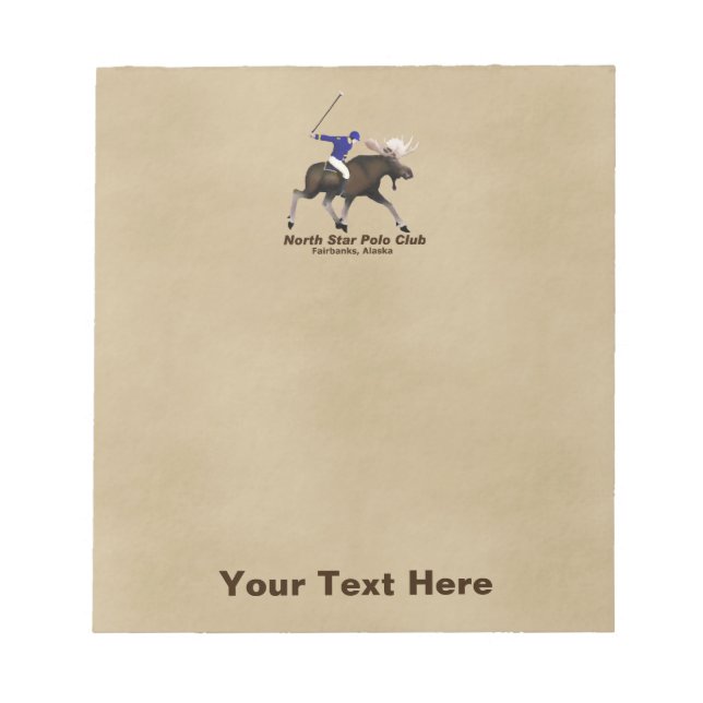 North Star (Moose) Polo Club Notepad (Front)