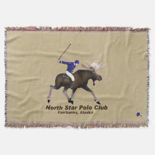 North Star (Moose) Polo Club Throw Blanket