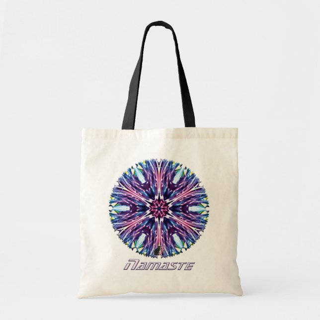 North Star Namaste Kaleidoscope Tote Bag (Front)