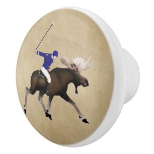 North Star Polo Club Ceramic Knob
