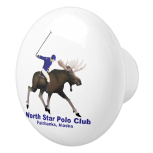 North Star Polo Club Ceramic Knob