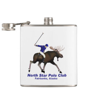 North Star Polo Club Hip Flask