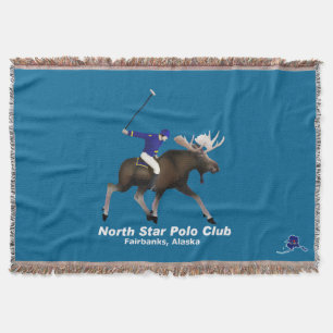North Star Polo Club Throw Blanket