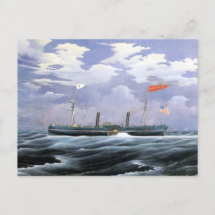 North Star Steam Yacht 1852 Postcard