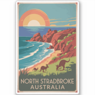 North Stradbroke Island Kangaroos Illustration